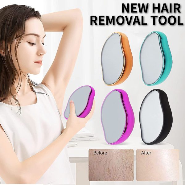 Bleame Crystal Hair Eraser – Painless Exfoliation Hair Removal Tool For Arms Legs Back (random Color)